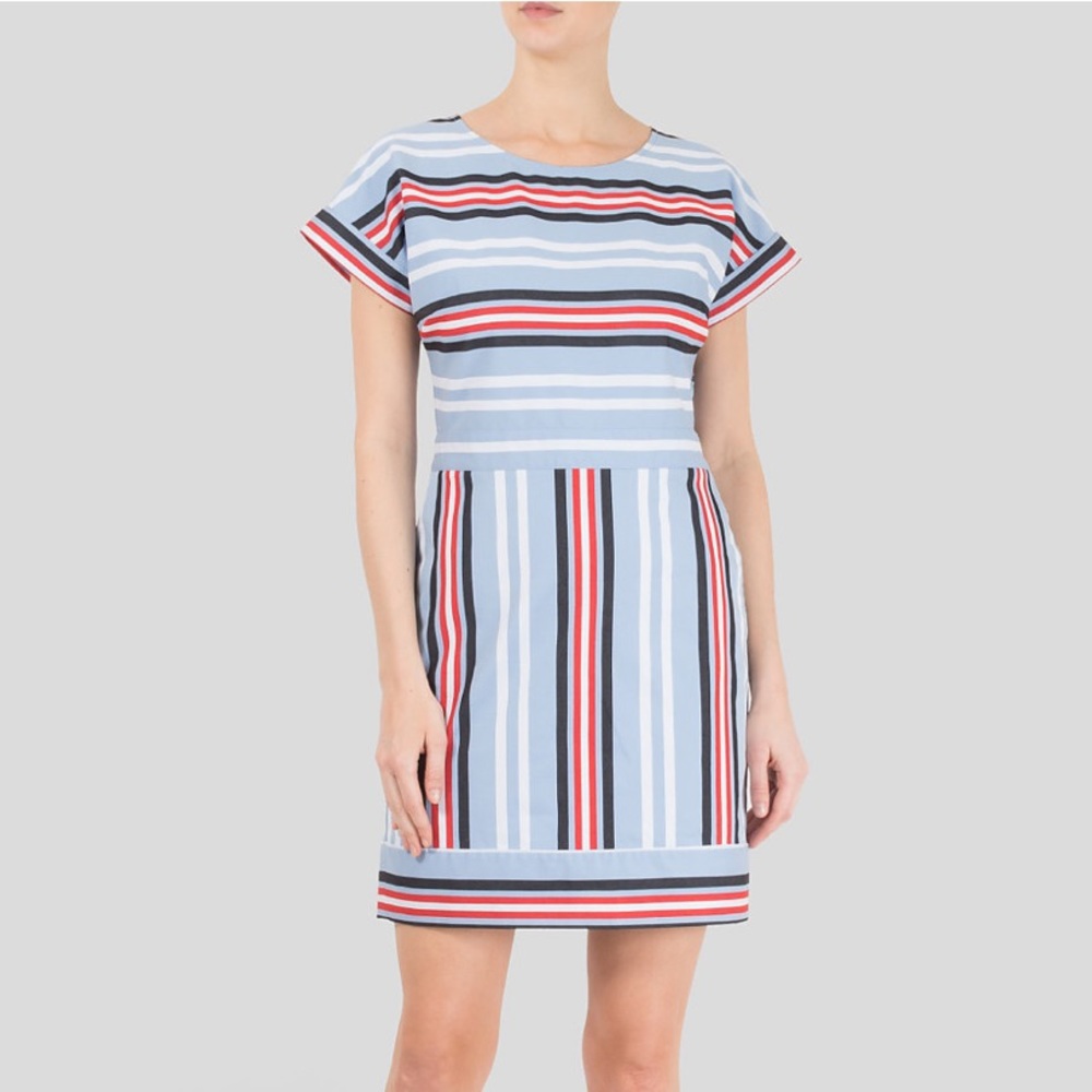⭐️HP⭐️ Love Moschino Striped Twill Mini Dress
